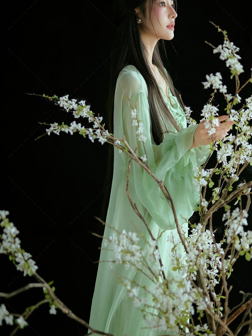 Chinese Style Green Dress Trad - Ethnic Fashion Studio review and price
