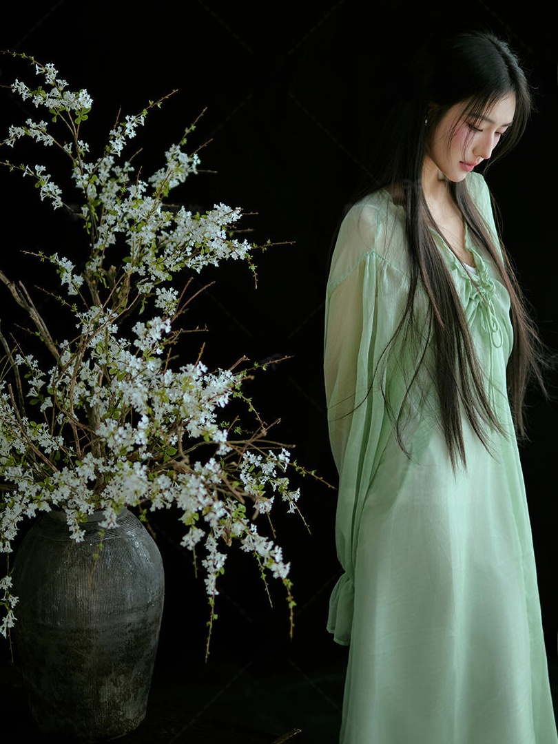 Chinese Style Green Dress Trad - Ethnic Fashion Studio review and price