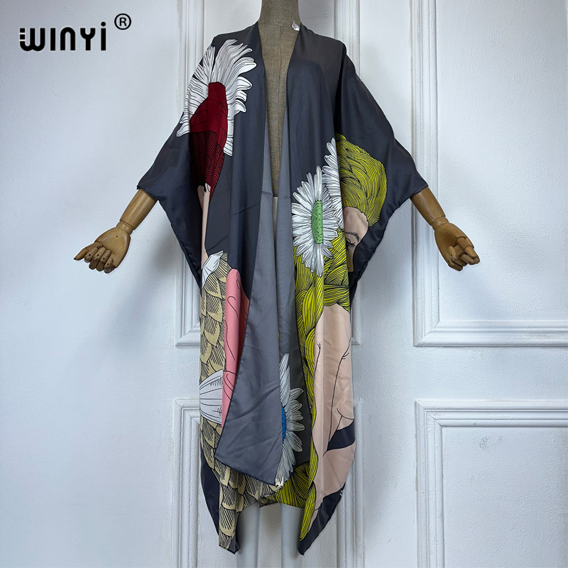 WINYI boho print Kimono sexy C - Kaftan Women Boho review and price
