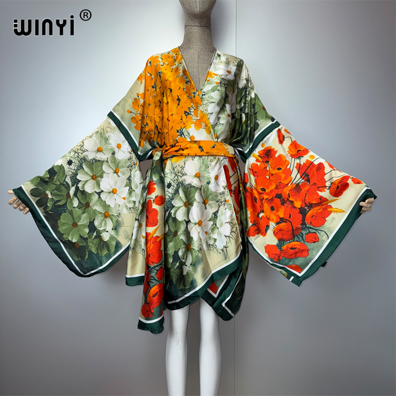 WINYI summer kimonosilk feelin - Kaftan Women Boho review and price