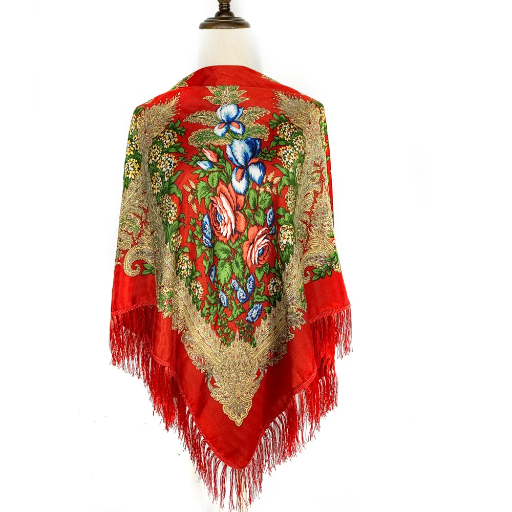 130*130cm Ethnic Style Russian - Winter Ethnic Fashion For Women review and price