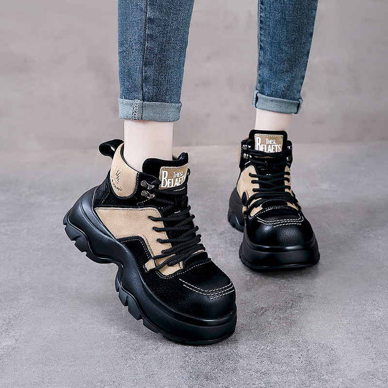 6cm Genuine Leather Wedge Fash - Winter Ethnic Fashion For Women review and price