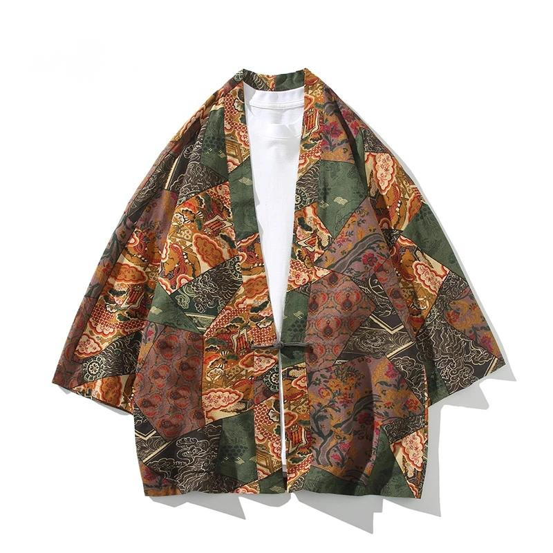 Ethnic Style Print Yukata Men  - Ethnic Fashion Style review and price