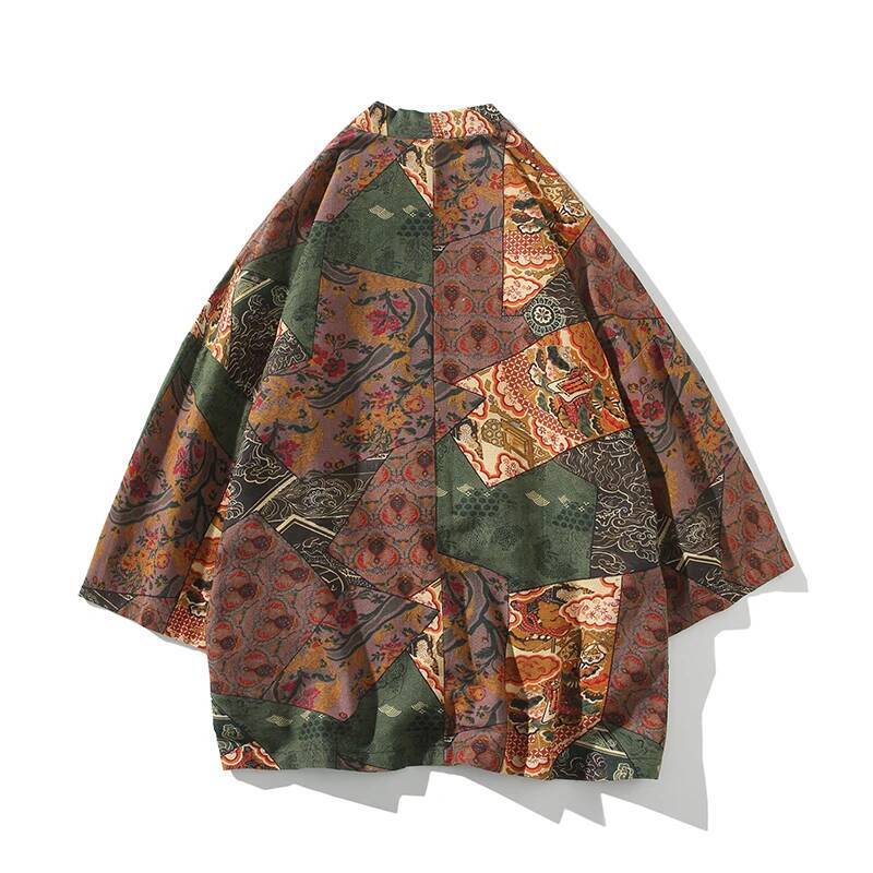 Ethnic Style Print Yukata Men  - Ethnic Fashion Style review and price