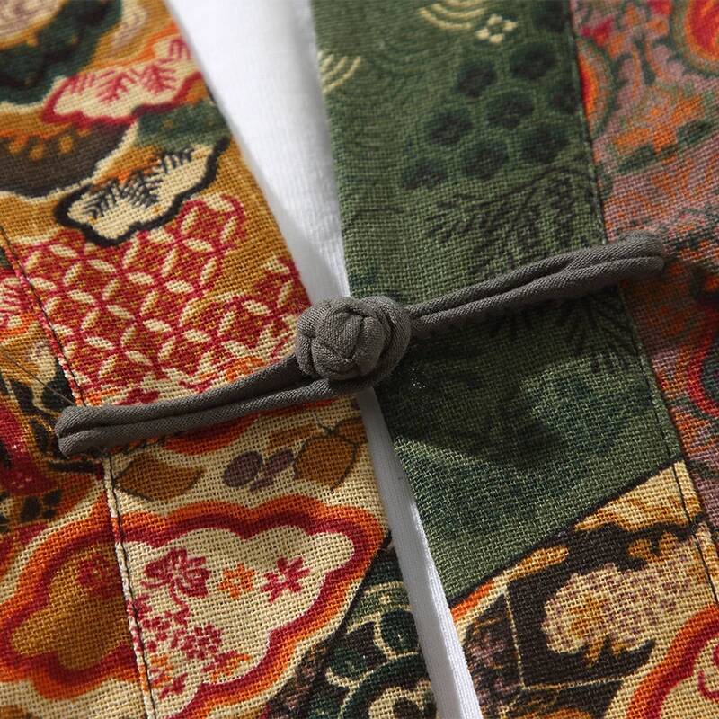 Ethnic Style Print Yukata Men  - Ethnic Fashion Style review and price